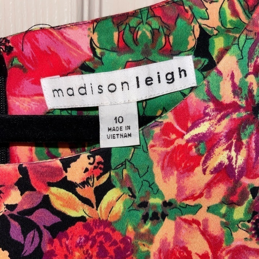 Madison Leigh Multicolored Floral Cap Sleeve Dress - Picture 3 of 10